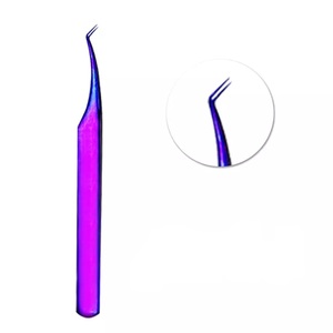 แหนบต่อขนตาสแตนเลส,อุปกรณ์แต่งหน้าสีโรสโกลด์สีเงิน - Product Image 4