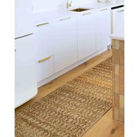 Tapis de prière et de pique-nique rectangulaire en jute naturelle MOOHAK, tressé, rembourré, tufté, réversible, brodé, antidérapant, adapté aux animaux domestiques, pour le voyage