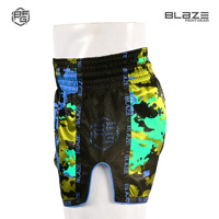 Shorts de boxe Muay Thai en satin 100% polyester, poids lourd, ceinture entièrement élastiquée, entraînement de kickboxing, adultes, MMA, OEM