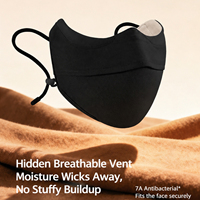 Masque facial léger et chaud en nylon Meiyang, couche intérieure en tissu hydratant, protection UV UPF50+, anti-buée, avec fil nasal, masque coréen