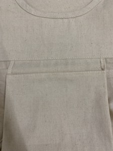 SA8000, bolso de mano de algodón con patrón geométrico personalizado, embalaje de playa con cordón de lona hecho en Vietnam, bolsas de compras con mango práctico - Product Image 2