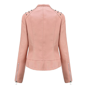 Veste en cuir pour femmes, élégante, vêtement d'extérieur d'hiver, conçue pour le confort, la durabilité et la mode quotidienne - Product Image 2