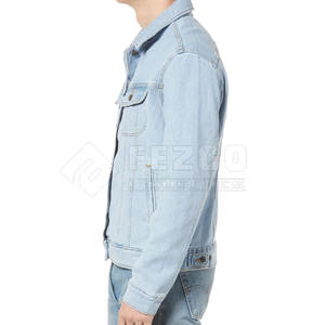 แจ็คเก็ตยีนส์100% คอปกติดกระดุมแขนยาวสำหรับผู้ชายแจ็คเก็ตฤดูหนาวสำหรับใส่ลำลอง - Product Image 4