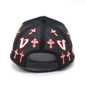 Sombrero de camionero de gamuza de 5 paneles con logotipo bordado personalizado, sombrero de cubierta a precio de fábrica - Product Image 1