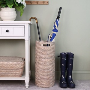 Scalloped Rattan Umbrella Basket <b>Handmade</b> Storage Basket Wholesale eco-friendly Made in Viet Nam - Product Image 6