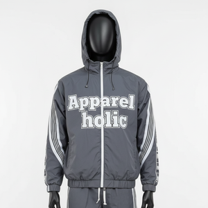 Nuevo Conjunto Deportivo Informal de Gran Tamaño Personalizado, Chaqueta Reflectante 3M y Pantalones Deportivos, Cortavientos de Nailon, Chándal para Hombre - Product Image 2