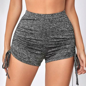 Pantalones cortos con lazo para mujer, ropa deportiva con lazo lateral para verano - Product Image 4