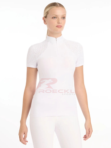 Premium women riding top wholesale quick dry high elasticity material ergonomic shaping comfortable fit <b>equestrian</b> performance - Product Image 4