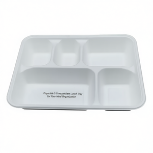 Vassoio per Pranzo Usa e Getta con 5 Scomparti per l'Organizzazione dei Pasti - Product Image 2