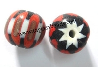 Perles Millefiori style Murano 6mm 8mm, colorées, de qualité supérieure, artisanales, forme ovale, en verre soufflé, pour la fabrication de bijoux, assorties