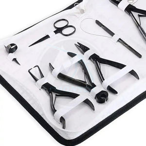 Hand Tied Hair Extension Tools Kit Custom Hair Extension Tools Kit Professional Hair Extension <b>Pliers</b> <b>Set</b> 10 <b>Set</b> Work <b>Pliers</b> - Product Image 3