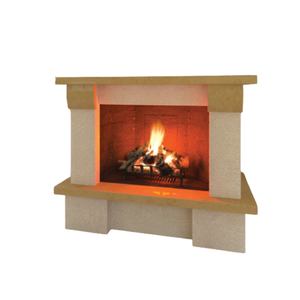 Lò sưởi đúc sẵn Lisbon với tường M80 có lớp lót lò sưởi chịu lửa - Product Image 1