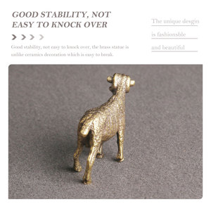Luxury Brass Sheep Showpiece Decorative Sculpture Animal Style Custom Object Holiday and Christmas Decors Sheep Figurine - Product Image 4