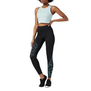 2023 vente en gros pas cher prix femmes Leggings sans couture conception personnalisée pantalon de Yoga maigre élégant couleur unie imprimé Legging - Product Image 6