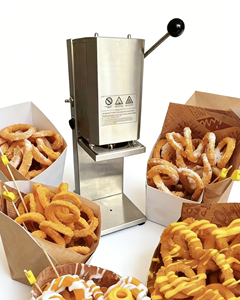 Machine à tordre les pommes <span class=keywords><strong>de</strong></span> <span class=keywords><strong>terre</strong></span> en acier inoxydable / <span class=keywords><strong>Coupe</strong></span>-<span class=keywords><strong>spirale</strong></span> pour faire des chips <span class=keywords><strong>de</strong></span> pommes <span class=keywords><strong>de</strong></span> <span class=keywords><strong>terre</strong></span> en forme <span class=keywords><strong>de</strong></span> tour <span class=keywords><strong>de</strong></span> Tornado HJ-ST20 - Product Image 1