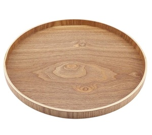 Vente chaude Dessous de verre en bois naturel Portable luxe moderne thé café Desserts plateau de service assiettes en bois écologiques - Product Image 1