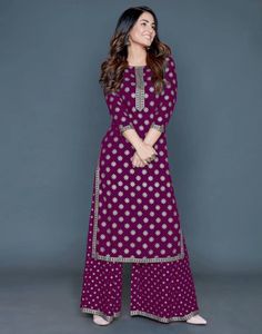 คอลเลกชันผู้หญิงอินเดีย เรยอน kurti พร้อม plazo ในราคาต่ําสุดตลาด อินเดีย นักออกแบบชาติพันธุ์ Kurti Plazo ในราคาขายส่ง
