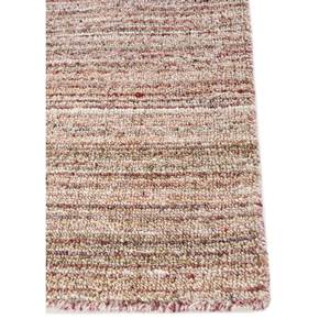 Alfombra de Lana y Viscosa Tejida a Mano con Rayas Azules para Uso Doméstico-Hwv-51069 - Product Image 4
