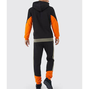 Ensemble de survêtement d'hiver pour homme 100% coton, vêtements de sport décontractés, ensemble de jogging 2 pièces, couleur unie, logo personnalisé, tenue d'entraînement - Product Image 2