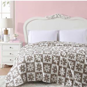 Premium Winter Eco-Friendly Ribbed <b>Knitted</b> Cotton/Polyester Throw <b>Blanket</b> for Home Decor & Hospitality - Product Image 2