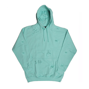 เสื้อฮู้ดดี้สตรีทแวร์ผู้ชายทรงปกติ ผ้าฝ้ายฟลีซเนื้อหนัก พิมพ์ลายดิจิทัล สำหรับฤดูหนาว สไตล์ดิสเทรส - Product Image 1