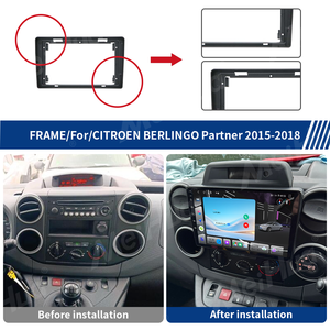 Nuevo Marco para Automóvil Meihua, Gran Venta, para Citroën BERLINGO Partner 2015-2018, Volante a la Izquierda/Derecha, GPS Integrado, Asistencia de Reversa, Sistema Operativo Android, Táctil - Product Image 4