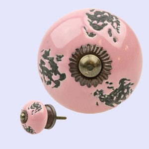 Perilla Hardware Porcelana Hermoso cajón Gabinete perillas de cerámica manija hecha a mano manija de muebles indios por lametierartz - Product Image 6