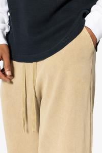 Pantalons de survêtement amples en coton pour homme, personnalisés, à bas ouvert, unisexes, avec cordon de serrage, jambes droites, amples, style jogger - Product Image 3