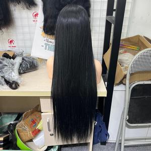 Peluca de cabello humano, 100% cabello virgen crudo cabello liso de hueso vietnamita, peluca de cabello humano parte media - Product Image 2