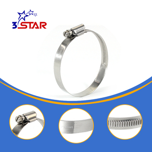 Chất lượng cao thép không gỉ SS304 Đức loại heavy duty Worm Drive kẹp cho hose Ống - Product Image 2