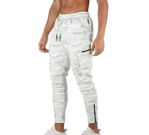 Pantalon de survêtement de sport OEM en gros pour hommes – Décontracté, mi-lourd, respirant, séchage rapide, avec cordon de serrage, écologique - Product Image 3