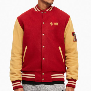 Chaqueta de Invierno Letterman Personalizada de Alta Calidad OEM, Lana/Algodón, Secado Rápido, Resistente al Viento, Transpirable, Cuello Alto, Nuevo Diseño Frontal - Product Image 2