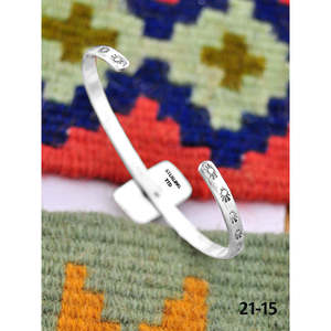 Southwest Handmade No.8 Fashion <b>Cuff</b> <b>Bracelet</b> Turquoise & Sterling <b>Silver</b> Elegant & Stylish - Product Image 4