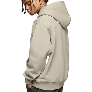 เสื้อฮู้ดแบบมีซิปไซส์ใหญ่สวมใส่สบายสำหรับผู้ชายผ้าฝ้าย100% พิมพ์ลายพัฟเป็นมิตรต่อสิ่งแวดล้อมฤดูหนาว - Product Image 3