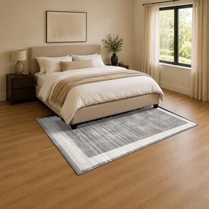 <b>RUGS</b> DEPOT LXDP-0903 Wholesale Grey Silver Designer Pattern Digital Printed Machine Washable Chenille Area <b>Rug</b> <b>Non</b> <b>Slip</b> - Product Image 3