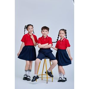 Camisa Escolar de Poliéster para Niños, Absorbente de Sudor, Duradera, Estilo Moderno para Secundaria - Product Image 3