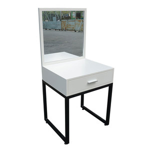 Mini LED-Lighted <b>Foldable</b> Minimalist Design Vanity Table with <b>Mirror</b> BTD68023 for Bedroom Hotel Dressing Room Use - Product Image 2