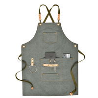 Toile multicolore café peinture tablier art salopette imperméable écriture