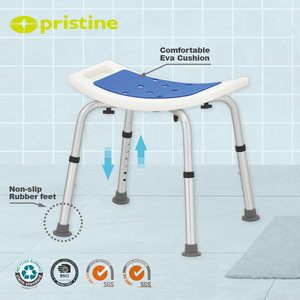 เก้าอี้อาบน้ำปรับได้สำหรับใช้ในบ้านอุปกรณ์ความปลอดภัยในห้องน้ำพร้อมฐานดูด - Product Image 3
