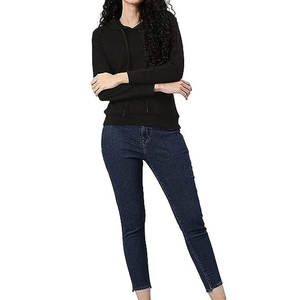 High Quality Custom Design Canvas Plain Oversized Women's Eco-Friendly <b>Hoodies</b> Winter Wholesale Prices Street Wear Front - Product Image 5