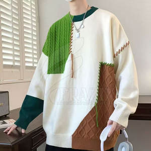 Meilleures ventes de pulls surdimensionnés pour hommes de haute qualité à séchage rapide avec une couleur unique et un col rond pour l'hiver - Product Image 6