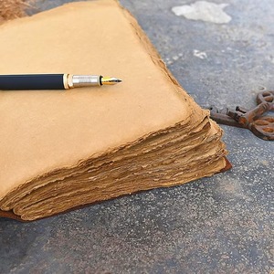 Vintage A3 diario de cuero gran organizador Sketchbook Deckle borde espiral papel libro sombras Grimoire diario sillín cuaderno - Product Image 3