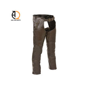 Chaps de cowboy western en cuir de vachette avec franges, design personnalisé, pour l'équitation - Product Image 6