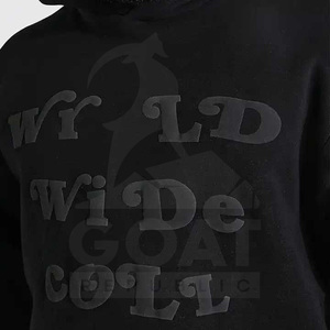 Vente en gros OEM 2025 Nouveau design Logo personnalisé Impression en relief 100% coton Pull à capuche lourd d'hiver pour hommes Haute qualité - Product Image 4