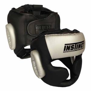 Protège-tête de boxe professionnel léger sur mesure en cuir de qualité supérieure avec grand pour Velcro pour l'entraînement des adultes - Product Image 1
