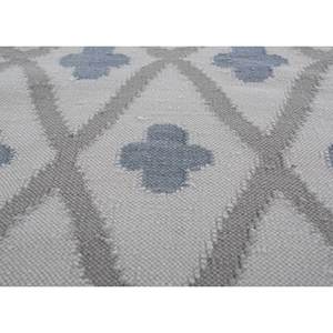 Alfombra Kilim de Lana Tejida Plana Alhambra Ivory Hecha a Mano ADWL-13208 para Uso Doméstico, Rectangular, Diseño de Diamantes para Sala de Estar y Dormitorio - Product Image 3