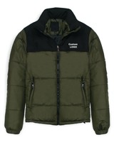 Veste en duvet pour homme personnalisable, tendance et chaude, vente en gros d'usine, logo imprimé personnalisable, veste en duvet pour homme