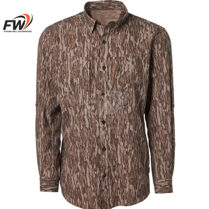 Chemises de pêche personnalisables pour hommes ODM/OEM à manches longues, séchage rapide, pour activités de plein air, randonnée, course, natation, chasse 2026 - Product Image 1