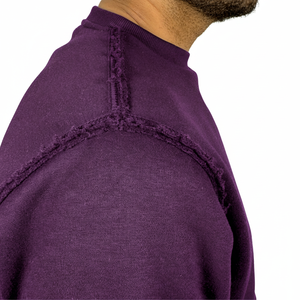 เสื้อสเวตเชิ้ตผู้ชายสำหรับฤดูหนาว ทรงปกติ คอกลม ผ้าฝ้ายฟลีซ 100% แบบเรียบ ย้อมสีพื้น มีซับใน - Product Image 3