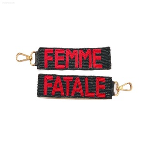 Beaded Keychain Vintage Retro Style Mardi Gras <b>Hair</b> <b>Accessory</b> Purple Golden <b>Green</b> Sequin Beaded Keychain Customized Designs - Product Image 5